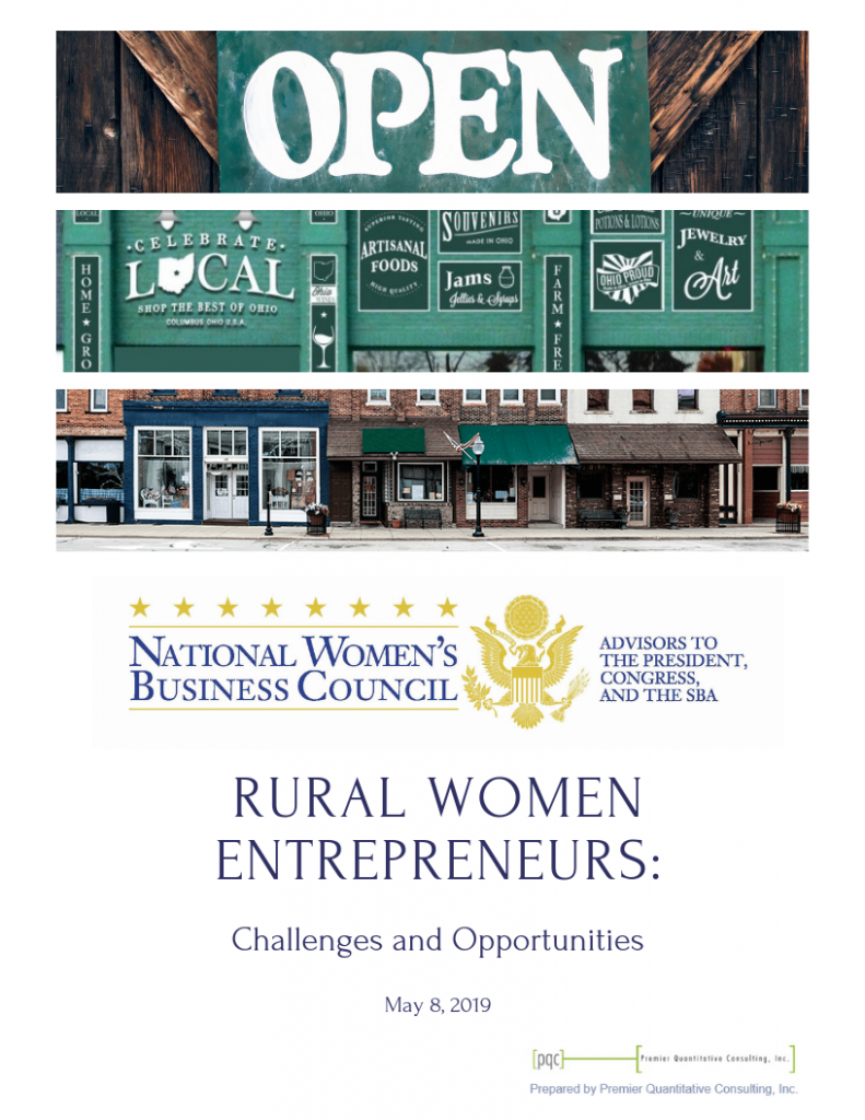 A collage of business centers with the text, Rural women entrepreneurs challenges and opportunities.