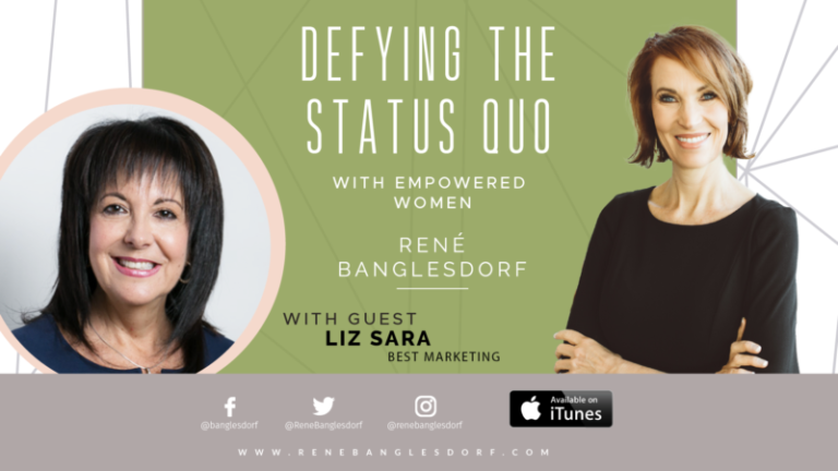 Rene podcast with Liz Sara and their pictures.